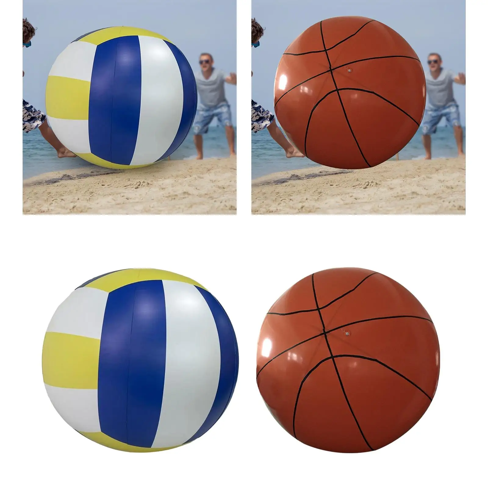 Giant Inflatable Beach Ball Outdoor Activity Water Games Outdoor Favors Party Decoration Large Summer Swimming Pool Sports Ball