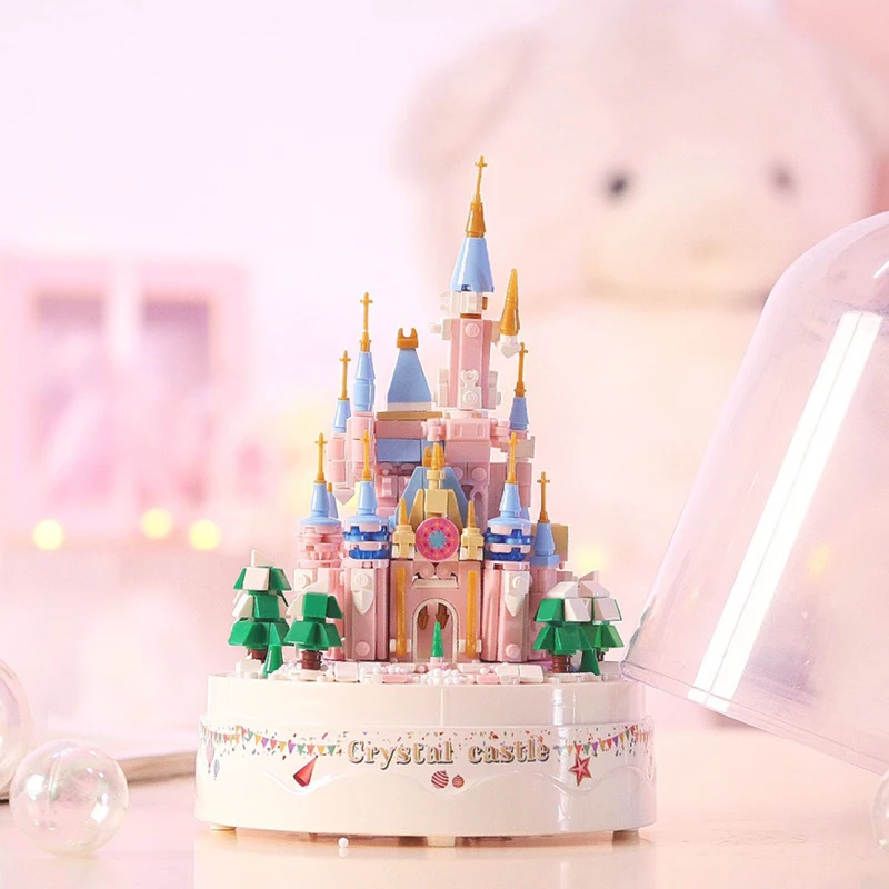 Fairy Castle Building Blocks Kids Toy Creative Diy Assembly Toys Dream Castle Mini Bricks Children Adult Gift Home Decorations