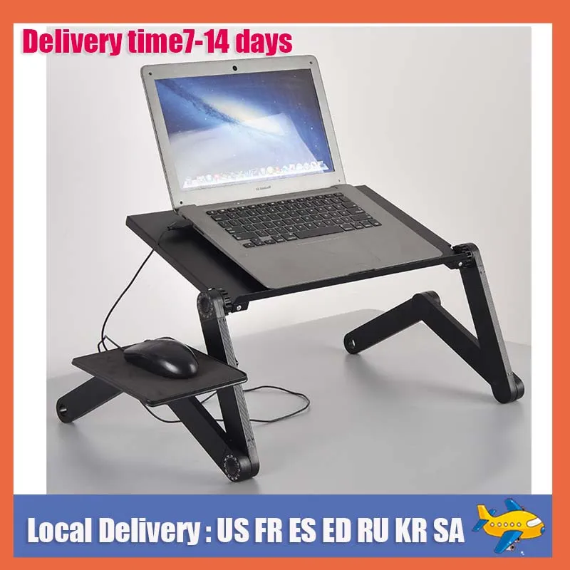 

OULYLAN Folding Laptop Stand Multifunctional Portable Notebook Computer Table Adjustable Lapdesk for Sofa TV Bed PC Desk Stand