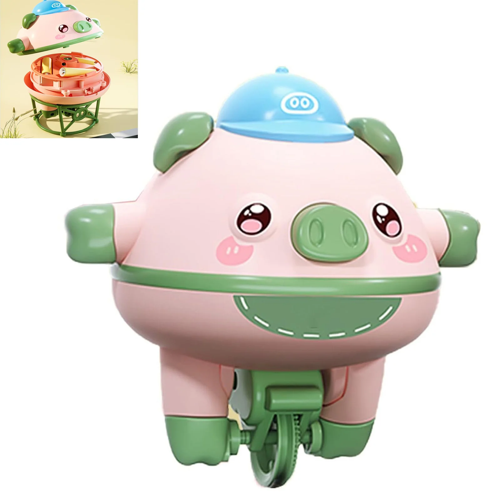 Cute Balanced Pig Toys Roly-poly Balance Pig Piglet Fingertip Gyroscope Toy for Children Baby Birthday Holiday Gifts