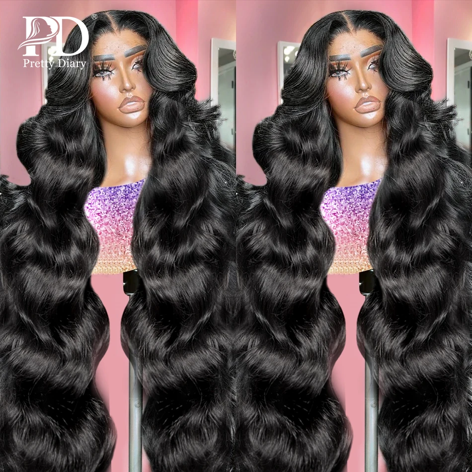 Body Wave 13x6 HD Lace Front Wig 30 32 Inch Transparent 13x4 Water Wave Frontal Human Hair Wigs 5x5 Closure Wig For Women 220%