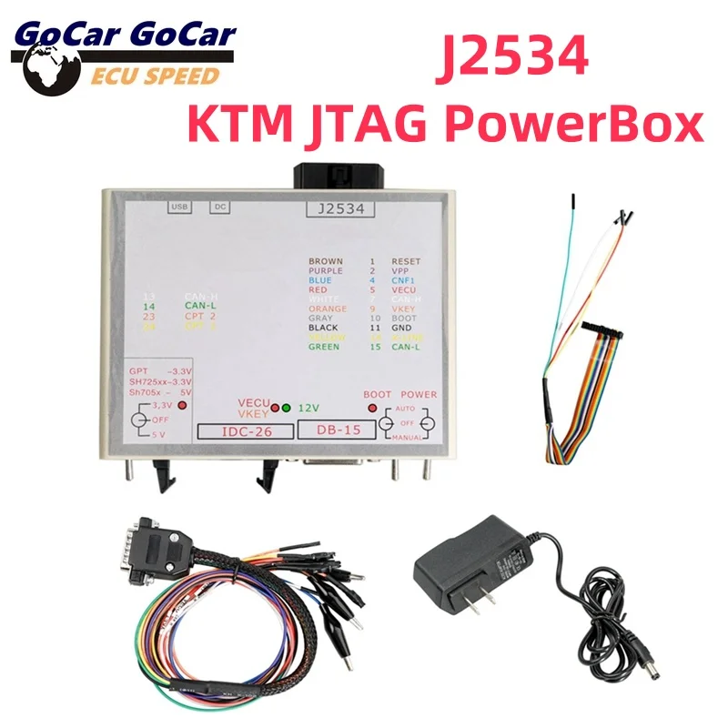 

JTAG PowerBox Works Openport J2534 Разъем JTAG PowerBox Полный адаптер, управляемый в 3-х режимах Зеленый светодиод