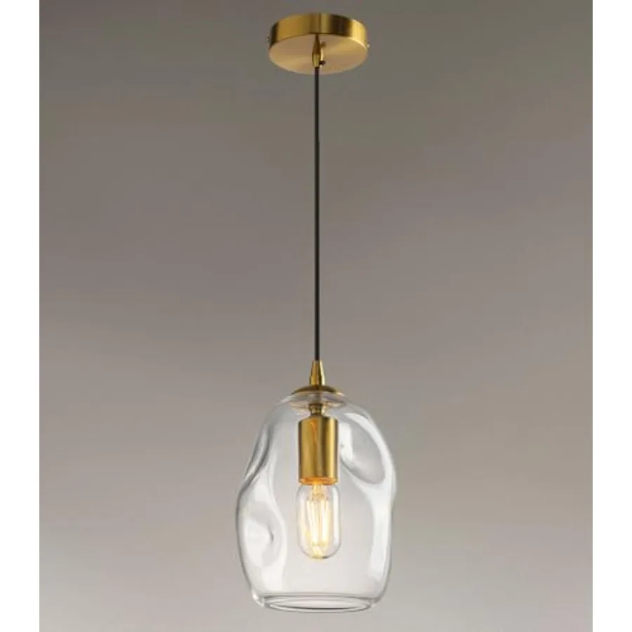 Modern Minimalist Handblown Glass Pendant Light
