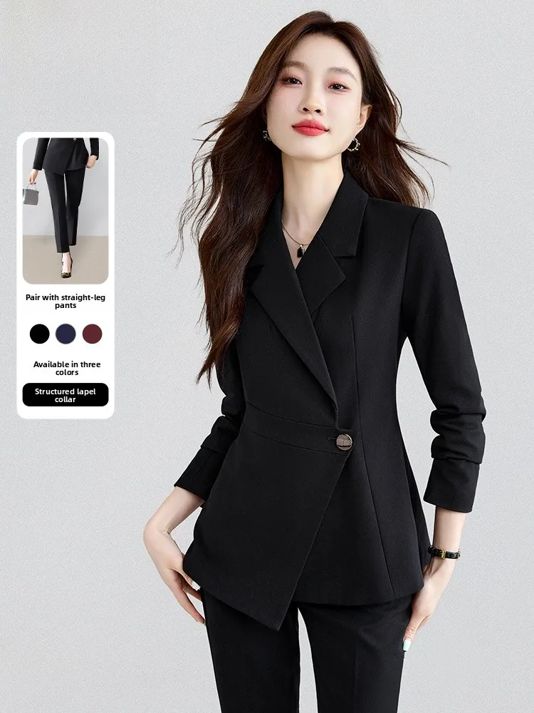 

Women's Tailored Suit Set Slim Fit Waist Cinched Front Desk Hotel Workwear Profional High End Sle Autumn Winter New Arrival
