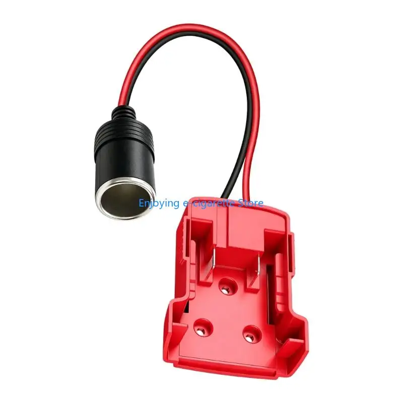 Werkzeugbatterie-Adapter auf 12-V-Buchse, für DW/MWK/RYB 18/20-V-Werkzeugbatterie, Auto-Feuerzeug-Steckdose für Lichter, Lüfter – Detail 10