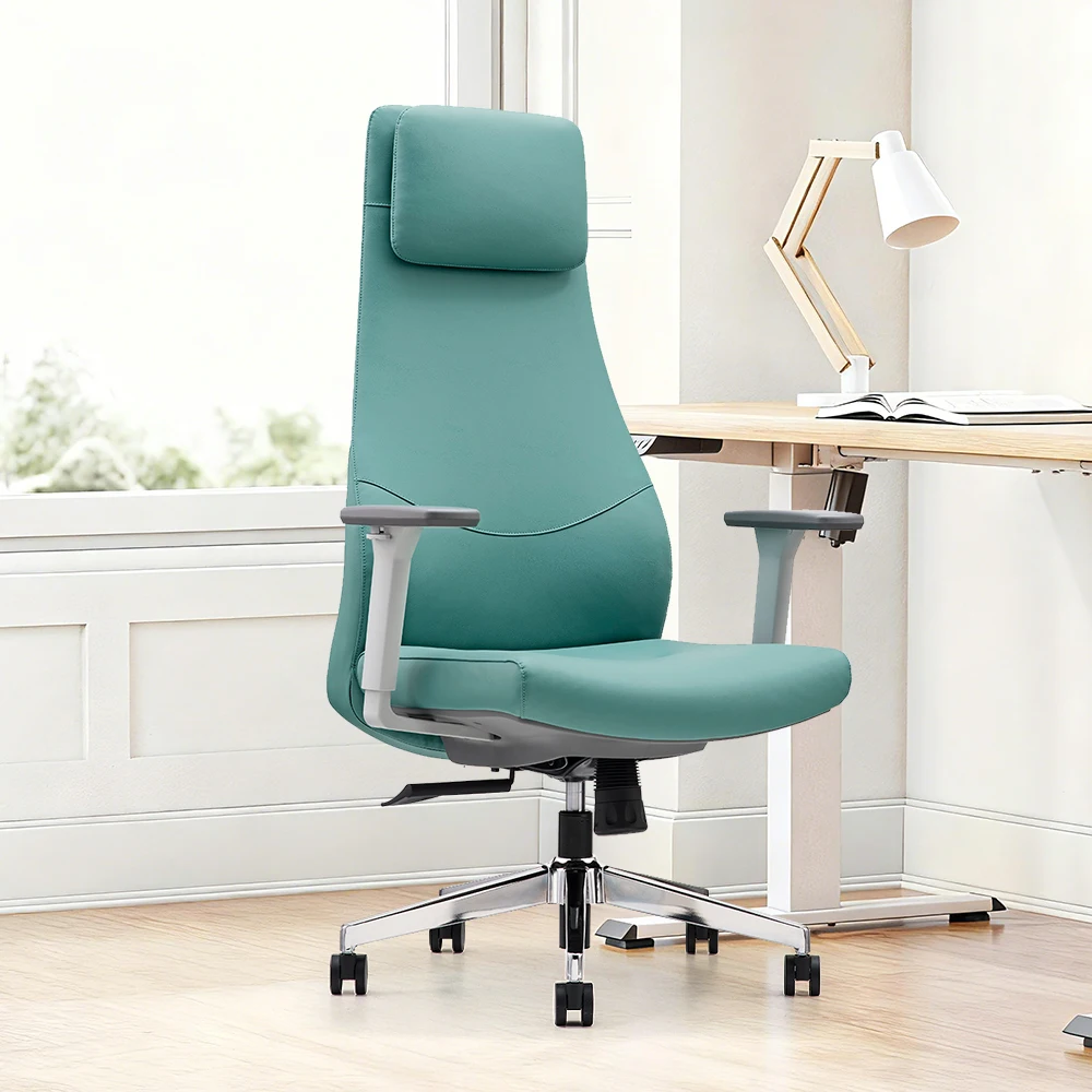 Ergonomic Office Computer Chair with High Quality PU Metal Material China Comfortable Modern Designer Swivel Recliner Chair