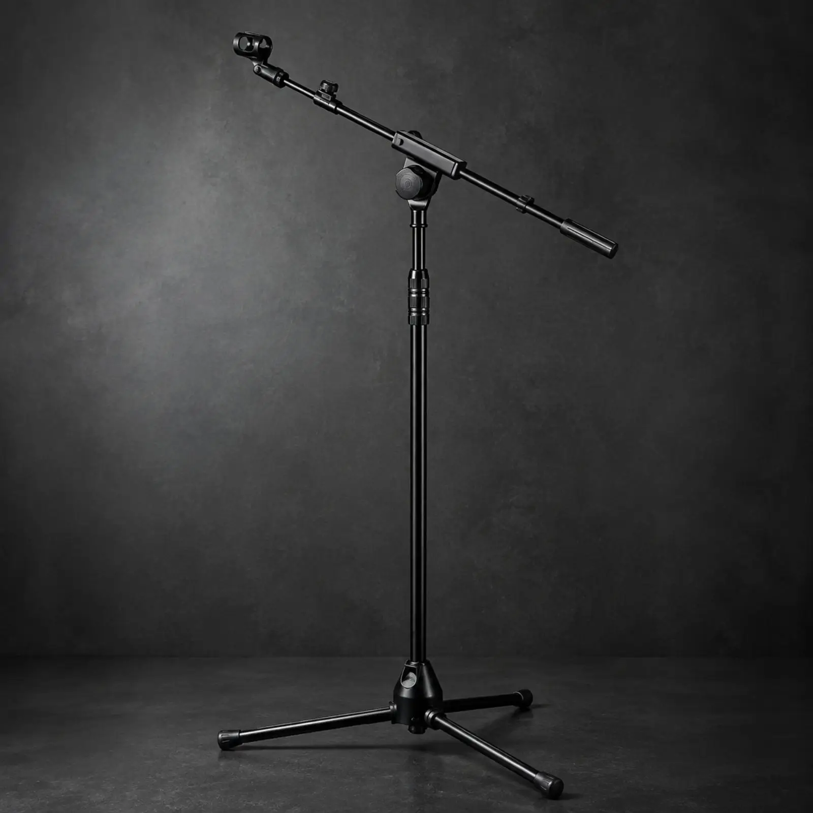 Durable Metal Microphone Tripod Stand with Height Adjustment Knob for Outdoor Stage Live Events