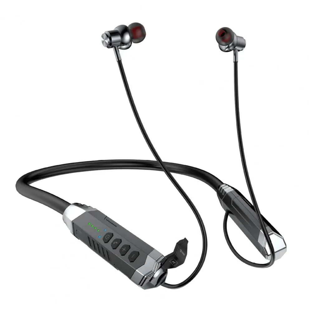 Wireless Earphone 1 Set Lightweight Stereo Surround Clear Voice  Bluetooth-compatible 5.1 Neck Hanging Sports Earphone