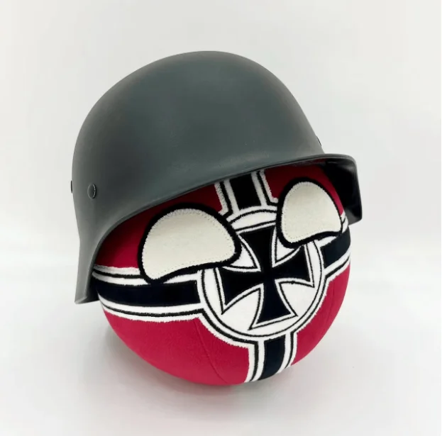 Countryballs Plush Doll West Germany Prussia German Austro-Hungarian Country Ball Polandball Stuffed Pillow Toy for Gift