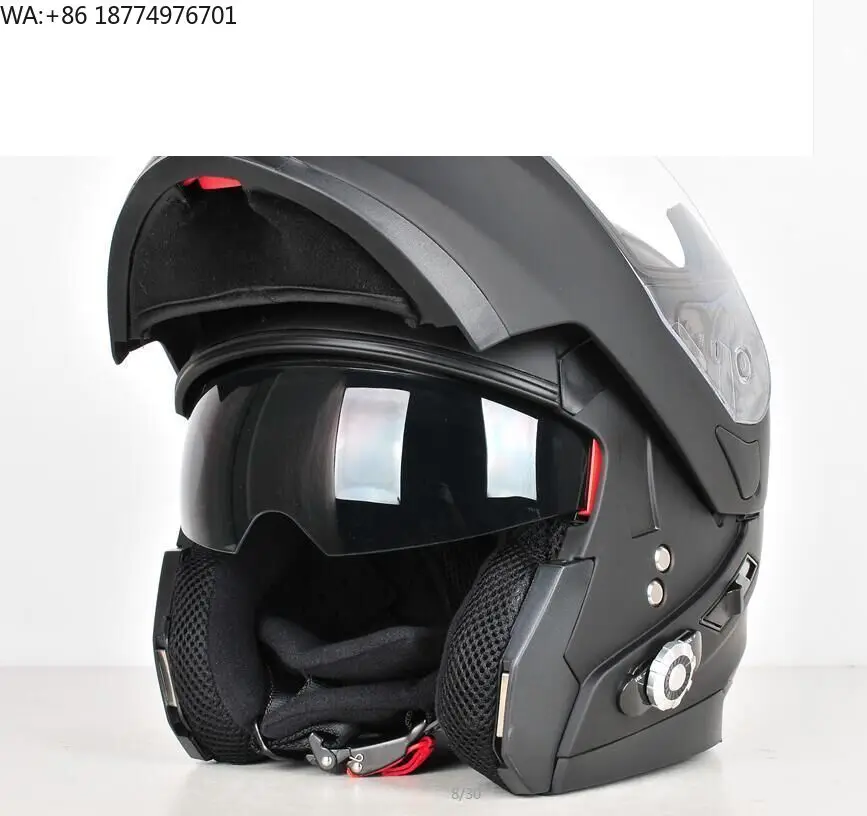 

BM2-S: Умный Bluetooth-интерком для шлема с встроенными динамиками и микрофоном, матовый черный с красным, прямая покупка