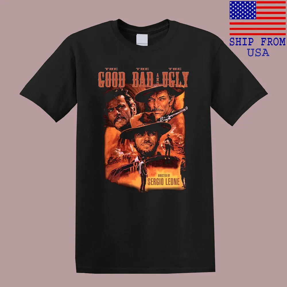 

The Good The Bad and The Ugly Movie Men's Black T-Shirt Size S-5XL