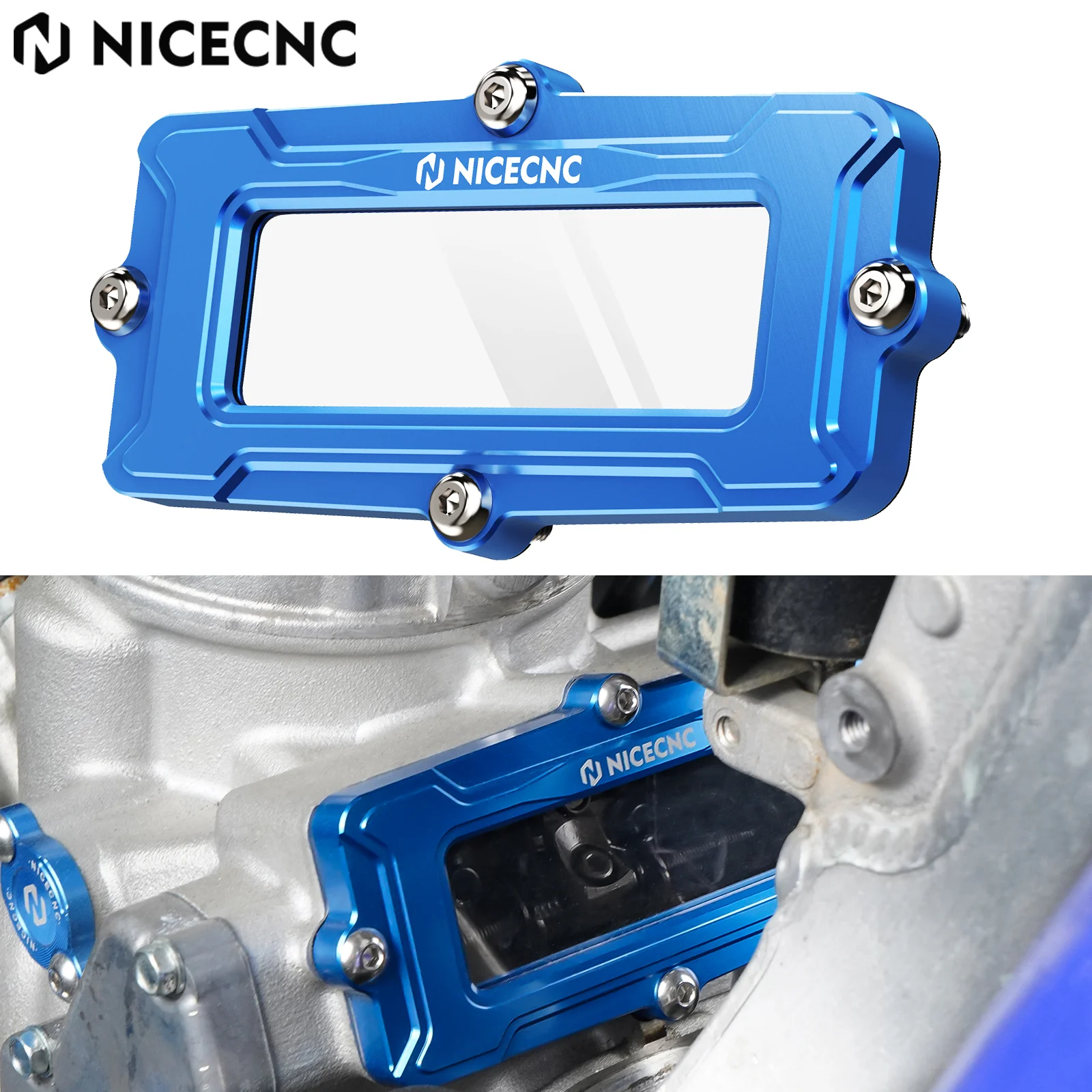 For Yamaha YZ250 1999-2024 YZ250X 2016-2023 YZ 250 250X NICECNC Motorcycle Transpaernt Cylinder Exhaust Power Valve Guard Cover