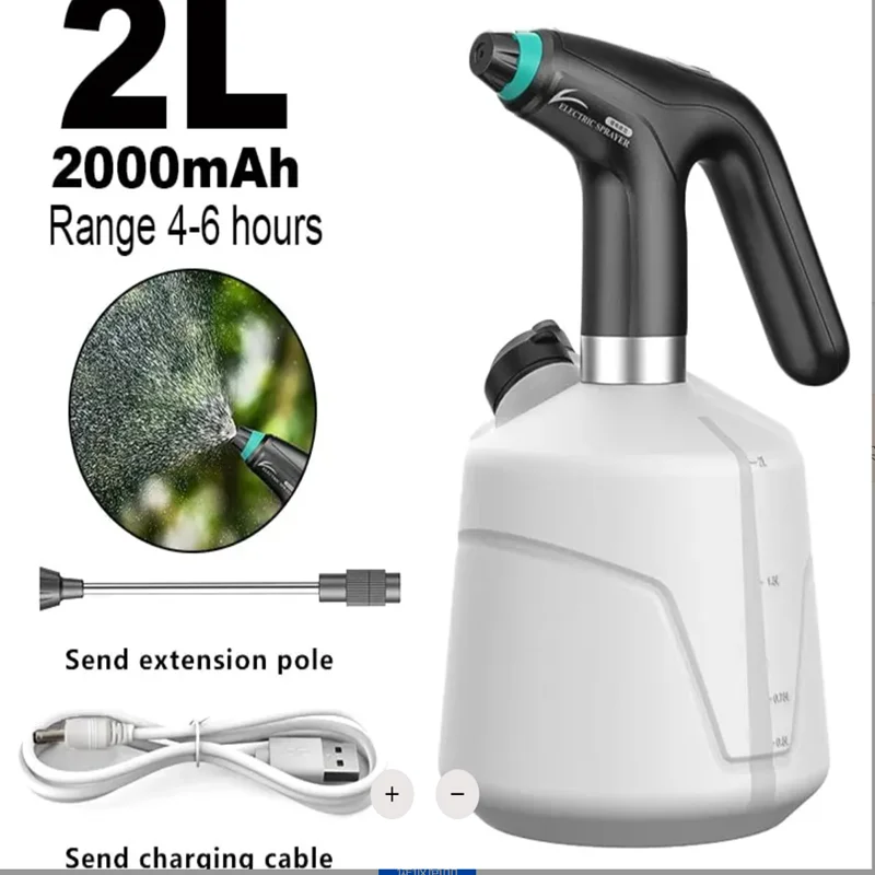 USB Electric Sanitizing Sprayer Watering Machine Plants Garden Tool 2L Electric Plant Spray Bottle Automatic Watering Fogger