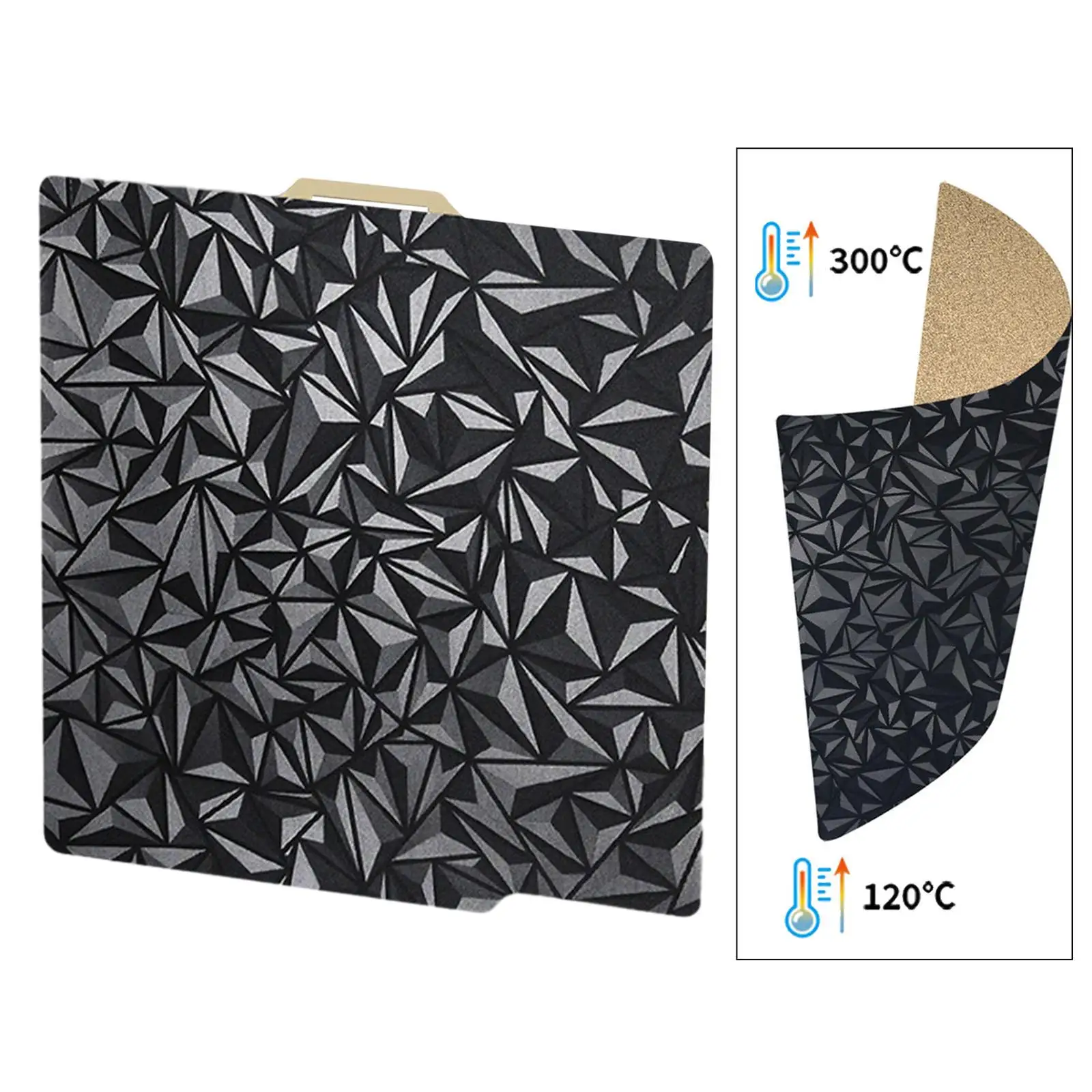 

Лист сборной пластины для 3D-принтера, двухсторонний, прочный стальной лист 257x257 мм