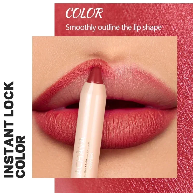 Goedkope Make-Up Bruine Lipliner Cosmetica Lipstic Langdurige Matte Lippenstift 24 Uur Waterbestendige Lippenstiften Potlood Tint Lippen