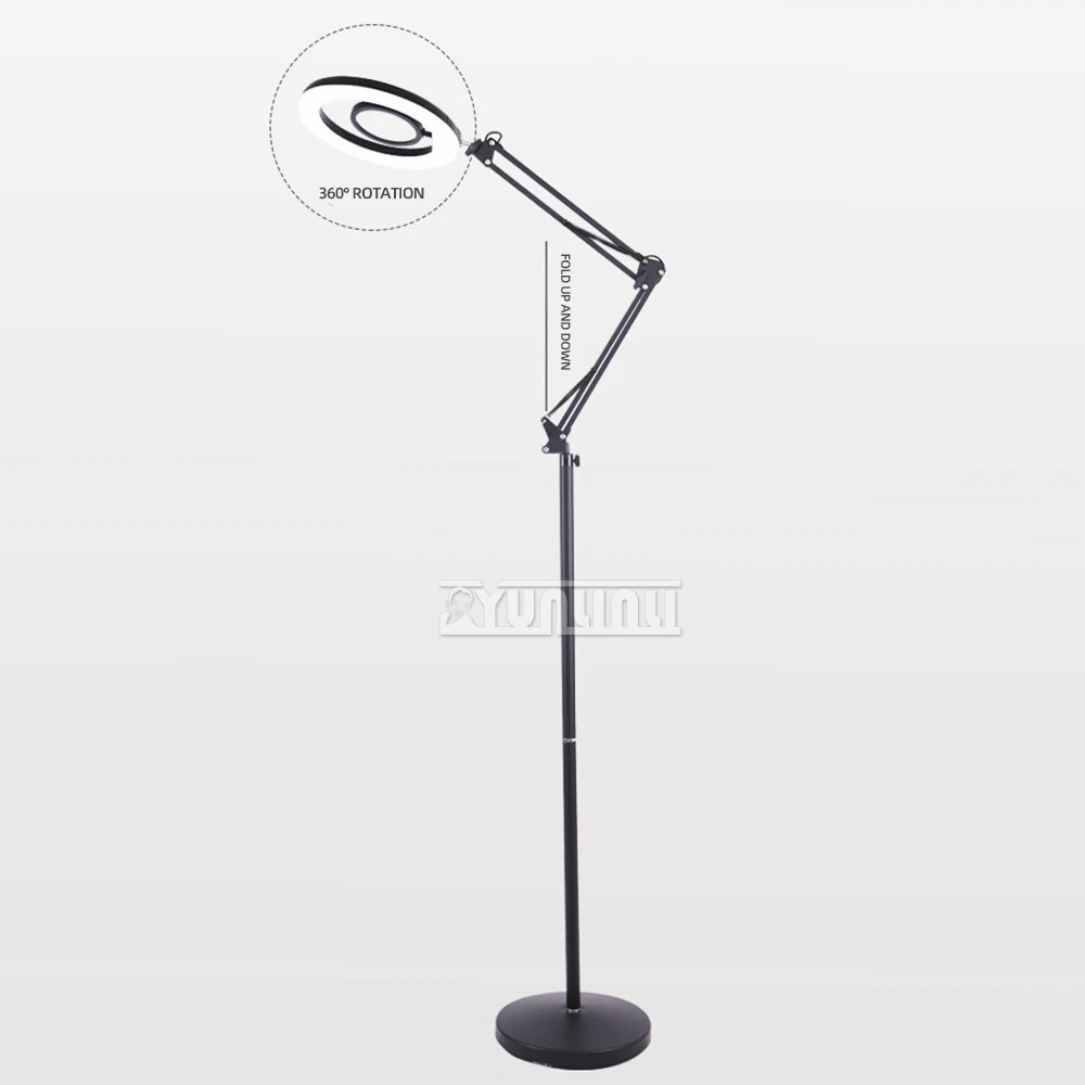 Yunlin Li Cold Light Beauty Lamp, Embroidery Lamp Nail Tattoo Eyebrow Tattoo Eyelashes Shadowless Lamp Folding Floor Lamp