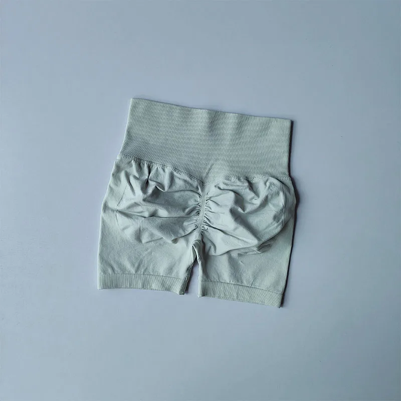 

Женские спортивные шорты с эффектом подтяжки ягодиц, высокой талией и утягивающим эффектом, для бега, быстросохнущие, облегающие, укороченные (3/4)