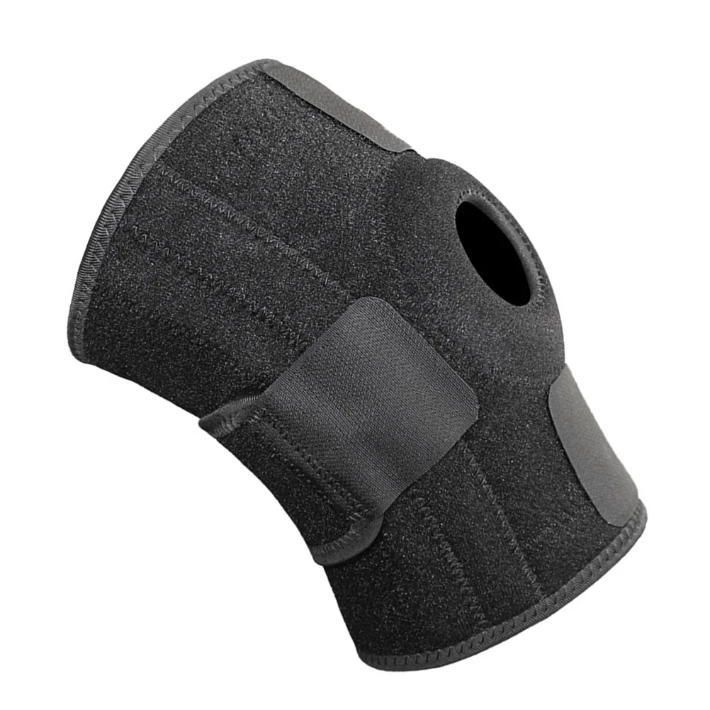 

1Pcs Knee Pad Breathable Sports Knee Support with 4 Metal Springs Adjustable Straps for Outdoor Running Climbing Protection