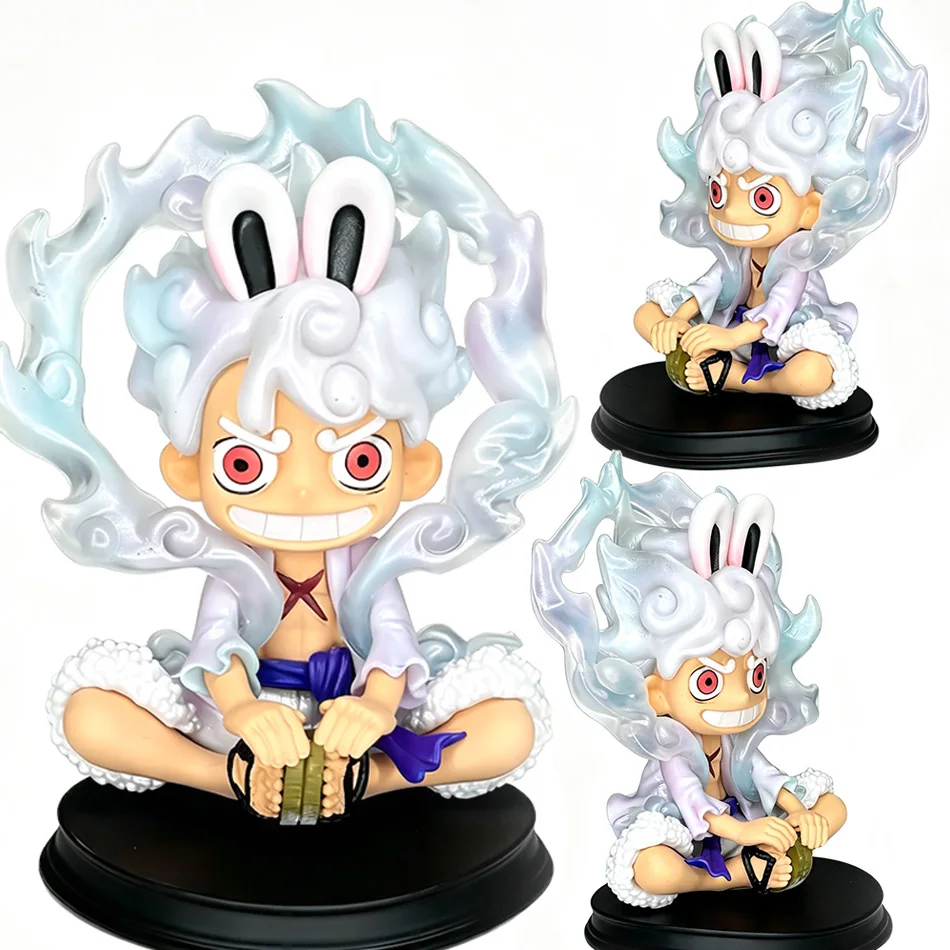Gear 5 Luffy Schmuck Bonney PVC Actionfiguren-Set Anime One Piece Sammlermodelle Tischdekoration Ideale Geburtstagsgeschenke