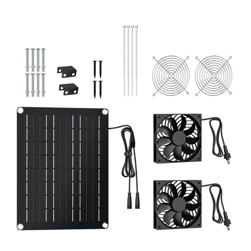 

652F Strong Outdoor Solar Fan Waterproof Motor Long Service Performances for Indoor