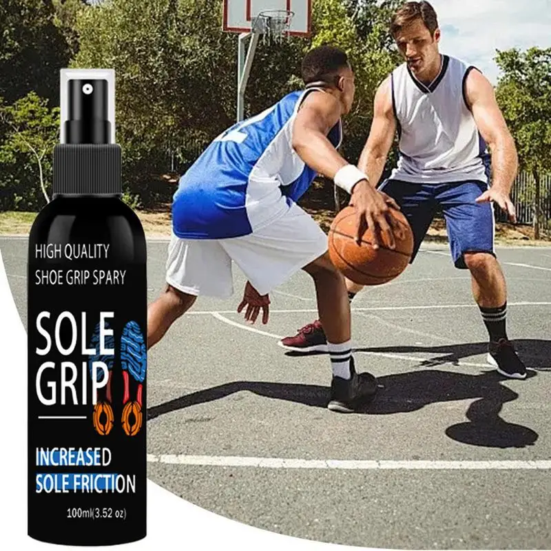 Grip Spray สําหรับรองเท้าบาสเก็ตบอลด้านล่าง 100ml รองเท้าบาสเก็ตบอลด้านล่างสเปรย์รองเท้าผ้าใบ Grip สเปรย์รองเท้า Traction Enhancer รองเท้า