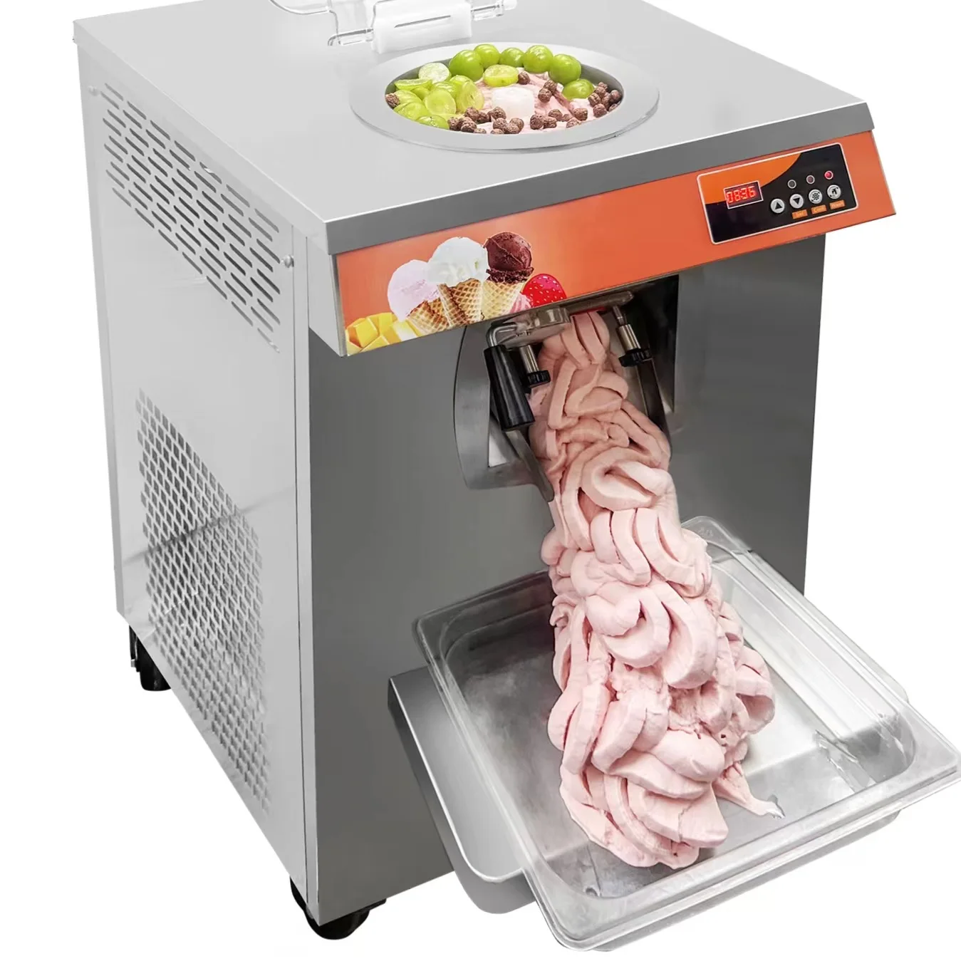 

Commercial vertical hard ice cream machine, gelato