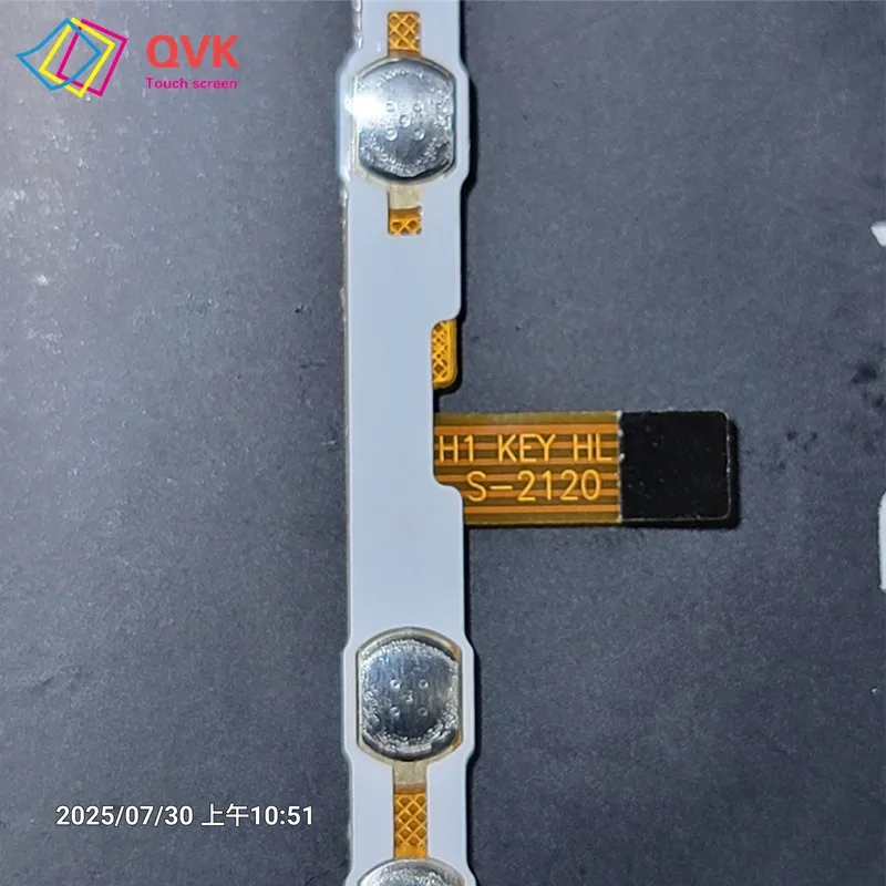 

P/N H1 KEY HL S-2120 6PIN 44MM Tablet spare parts Switch on off Power Volume button Cable Flex