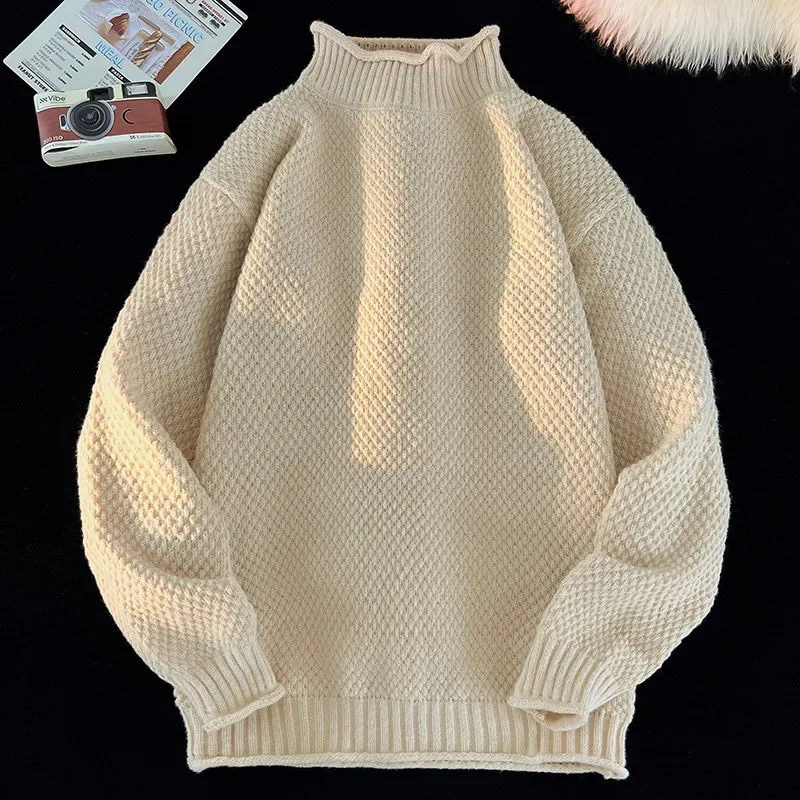 

Stretchy Long Sleeve Women Autumn Fashion Sweater Winter Men Sweatshirts Pullover Knit Basic Unisex Slim Turtleneck Casual Shirt