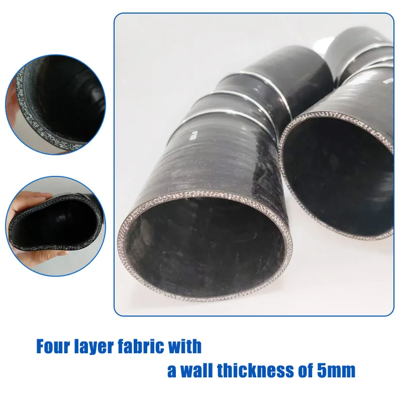 45 stopni redukcja silikonowa rura zgięta rura zgięta rura samochodowa intercooler turbina rura dolotowa rura chłodziwa części samochodowe uniwersalny czarny