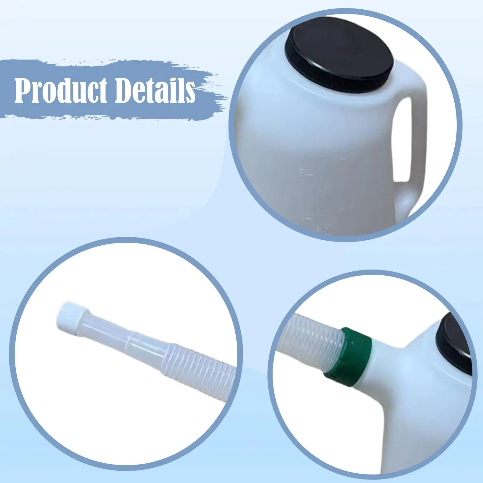 إبريق زيت مع فوهة مرنة سعة 5 لتر مع غطاء لآلات السوائل الأوتوماتيكية #5