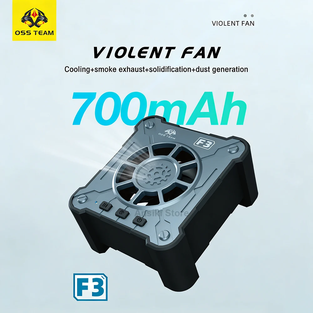 OSS F3 UV Cooling Curing Fan 3-Second Cooling for Phone Repair PCB Welding Smoke Extraction Fast Cooling Heat Dissipation tool