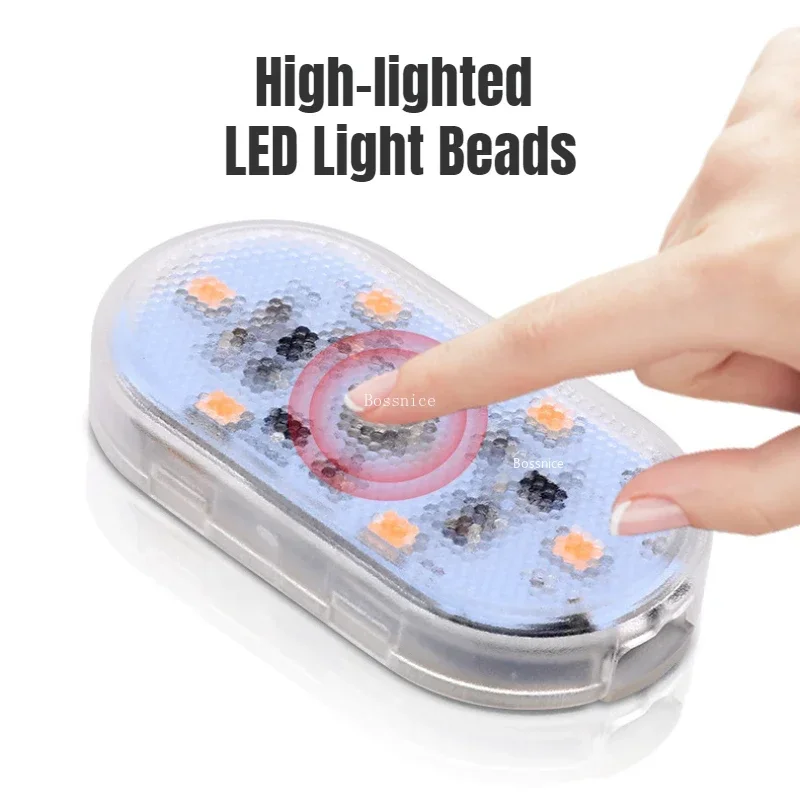Led Car Interior Light for Ceiling Floor Hood Trunk Touch Car Reading Light USB Rechargeable Magnetic Atmosphere Lamp