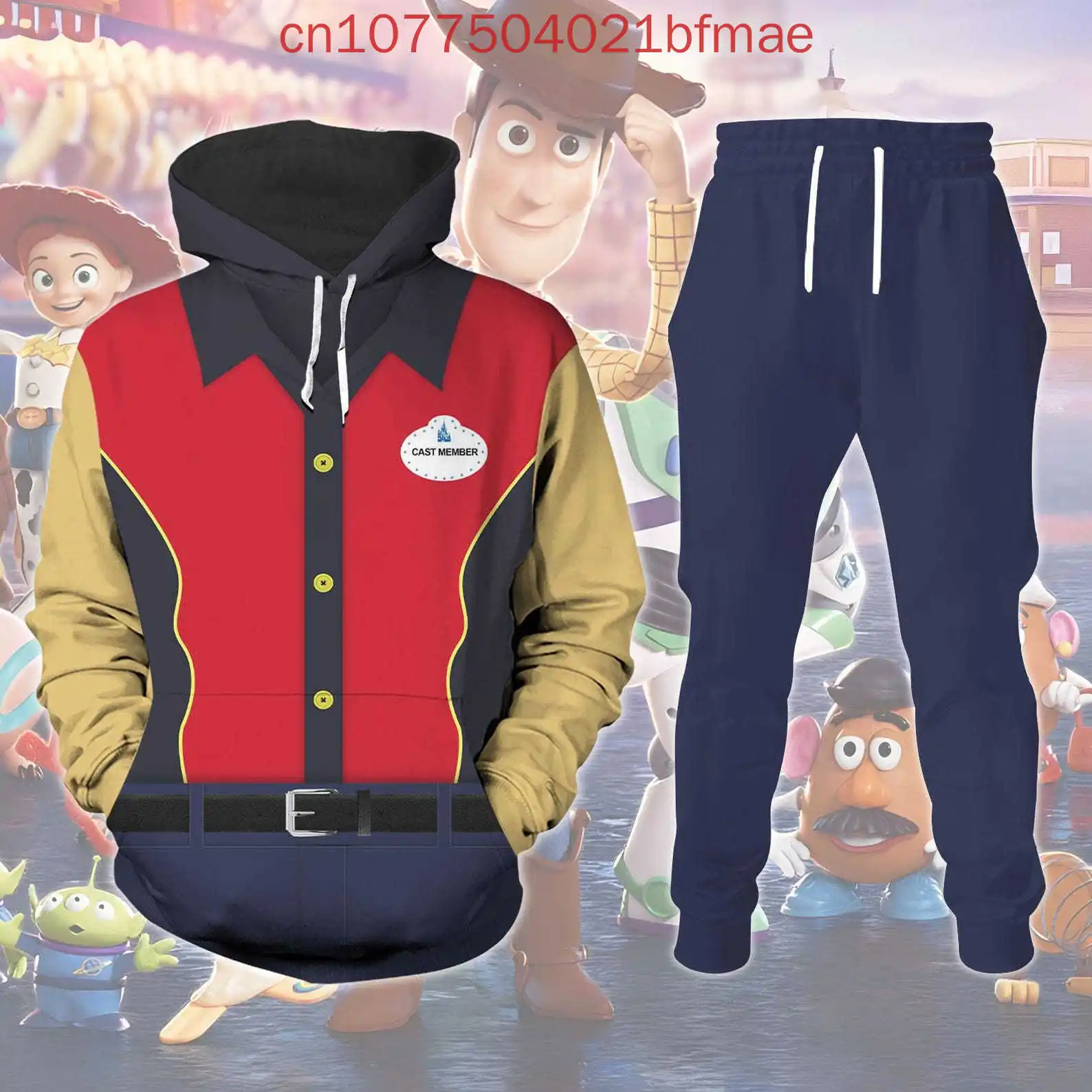 

2025 New Buzz Lightyear Costume Cosplay 3D Hoodie Jogger Disney Toy Story Costume Hoodie Shirt Disney Jogger Pants