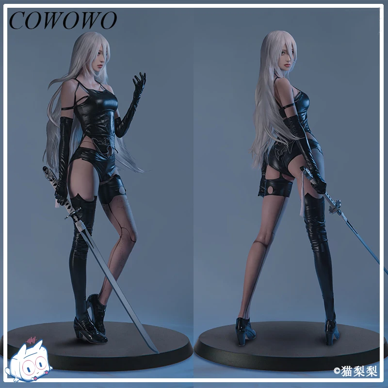 

COWOWO Anime! NieR Automata A2 Game Suit Sexy Handsome Uniform Cosplay Costume Halloween Carnival Party Role Play Outfit Women