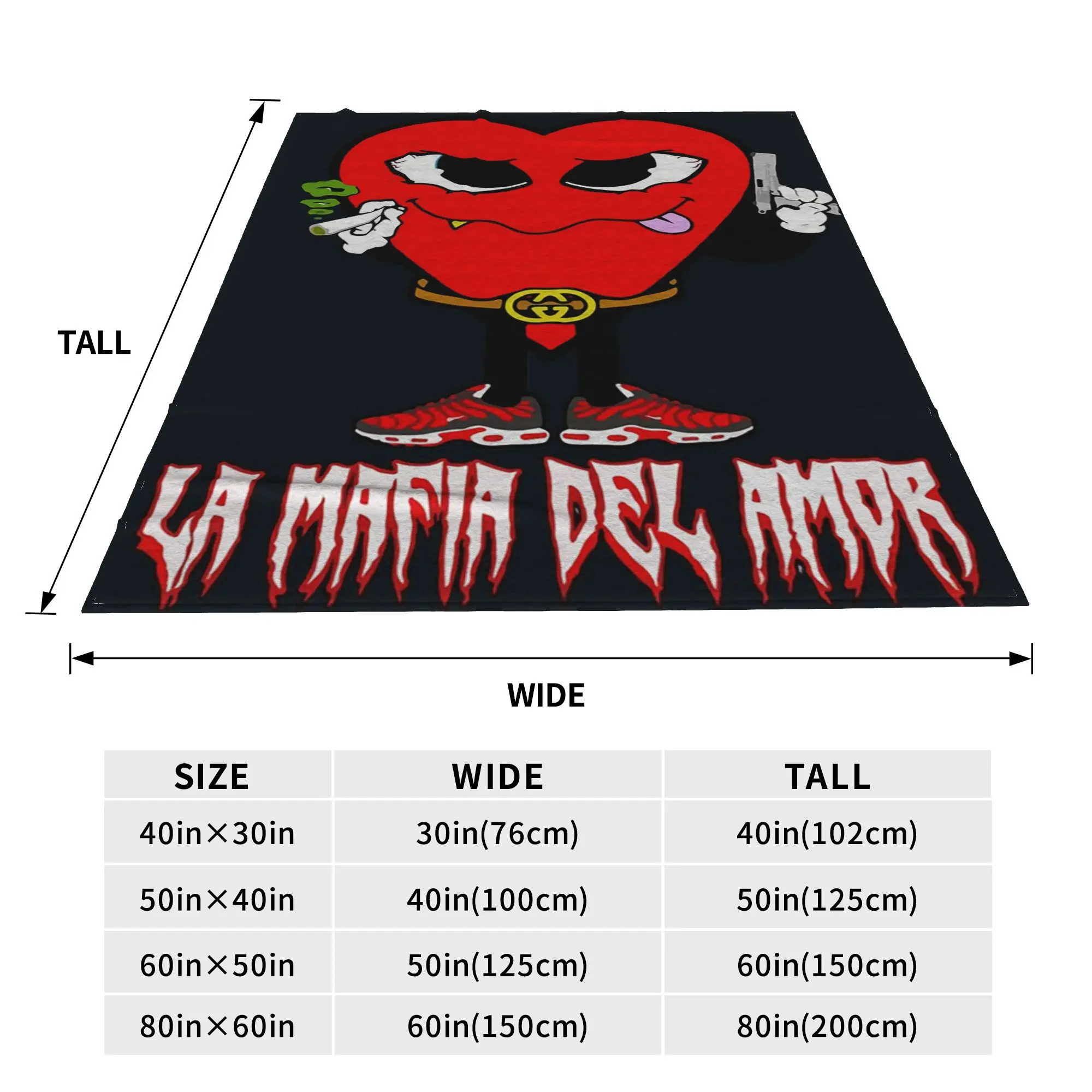 Mafia Of Love Blankets Warm Fleece Sofa Throw Blanket for Home Bedroom Office Throws Bedspread Quilt