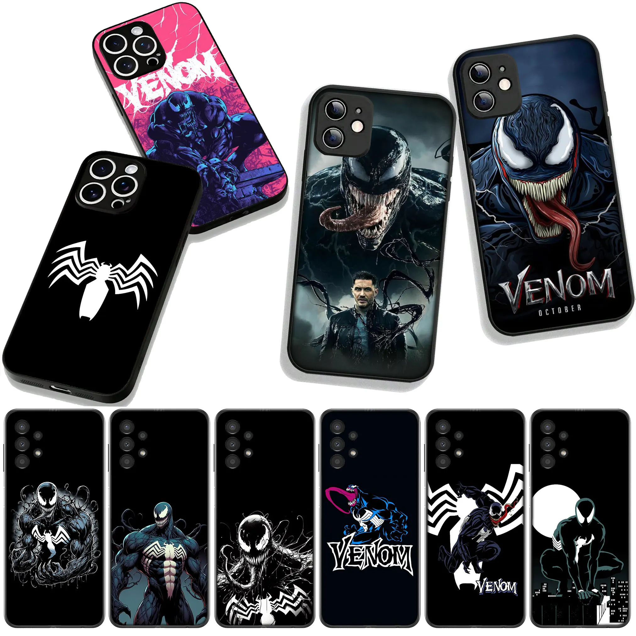 Asuwish Custodia Per Huawei Mate 10 Lite Con Anello Girevole E Supporto Magnetico - Silicone TPU Nero, Include Pellicola Protettiva - 2