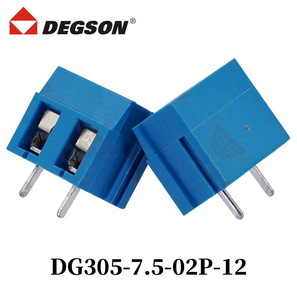 

10Pcs DEGSON DG305-7.5-04P-14-00ZH Screw Connector PCB Terminal Blocks KFDG305 2P-12P UL94V-0 Phoenix Contact 20A 450V