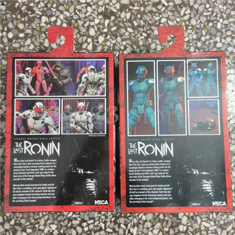 ของเล่นสะสมแอ็คชั่นฟิกเกอร์หุ่นยนต์ลาดตระเวนโรนินสุดท้ายจาก NECA ของแท้ อนิเมะ TMNT ตุ๊กตาโมเดล ของขวัญวันเกิด