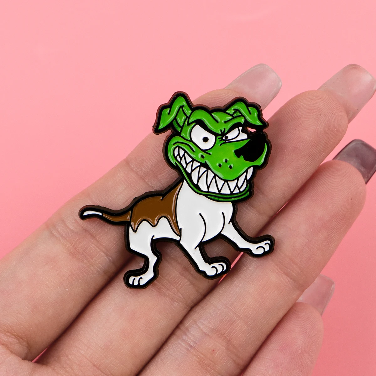 الكرتون الكلب المينا دبابيس دبابيس مضحكة شارة التلبيب دبوس لحقيبة الظهر الملابس والاكسسوارات مجوهرات بأشكال حيوانات هدايا عيد الميلاد #2