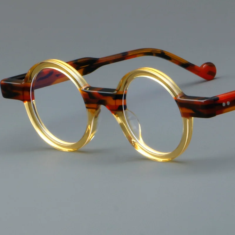 New board glasses splicing retro frame, European and American stock glasses frame