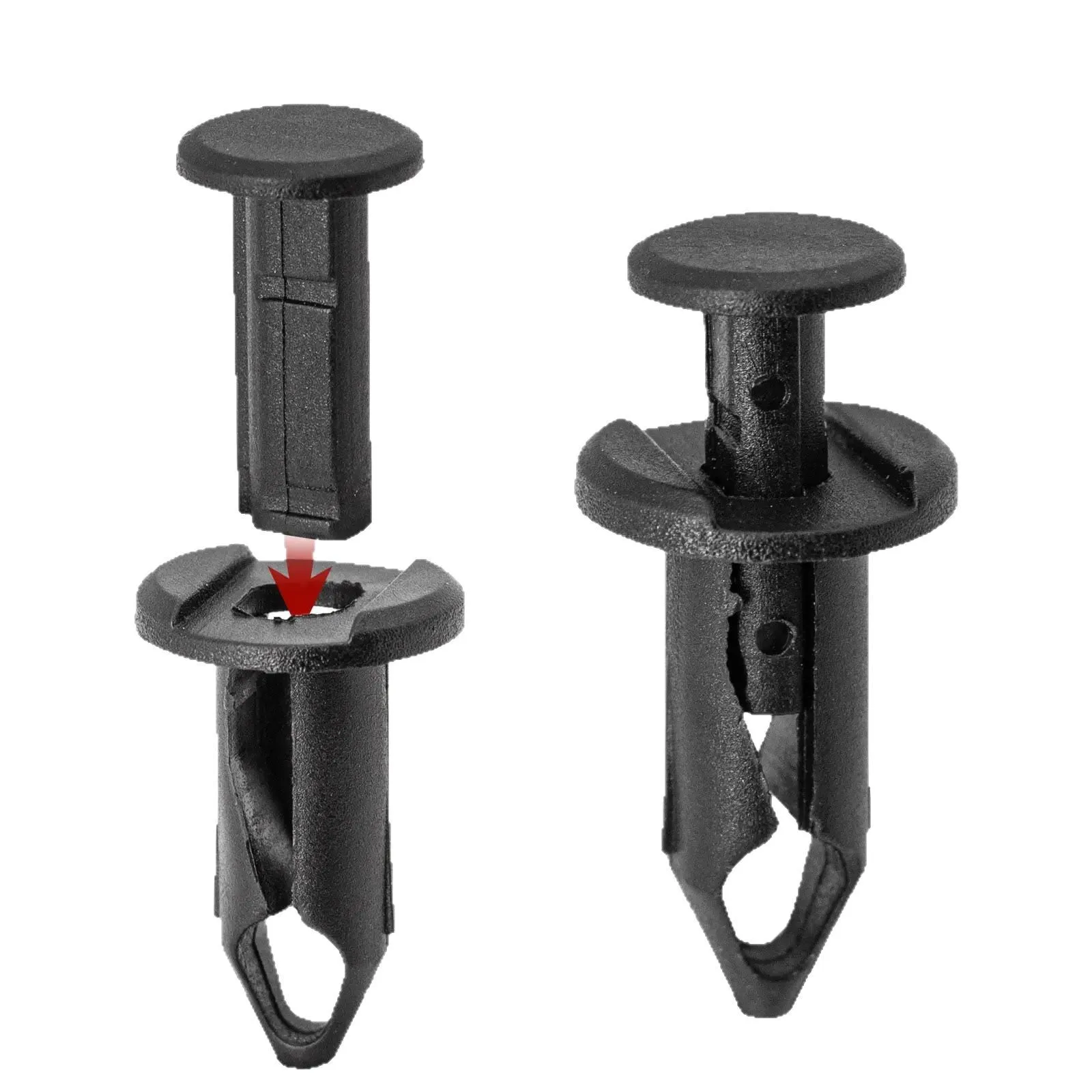 100pcs 8mm Universal Auto Body Clips for RZR/Maverick/SUV/Truck/Can Am - Bumper/Fender Retainer Fasteners