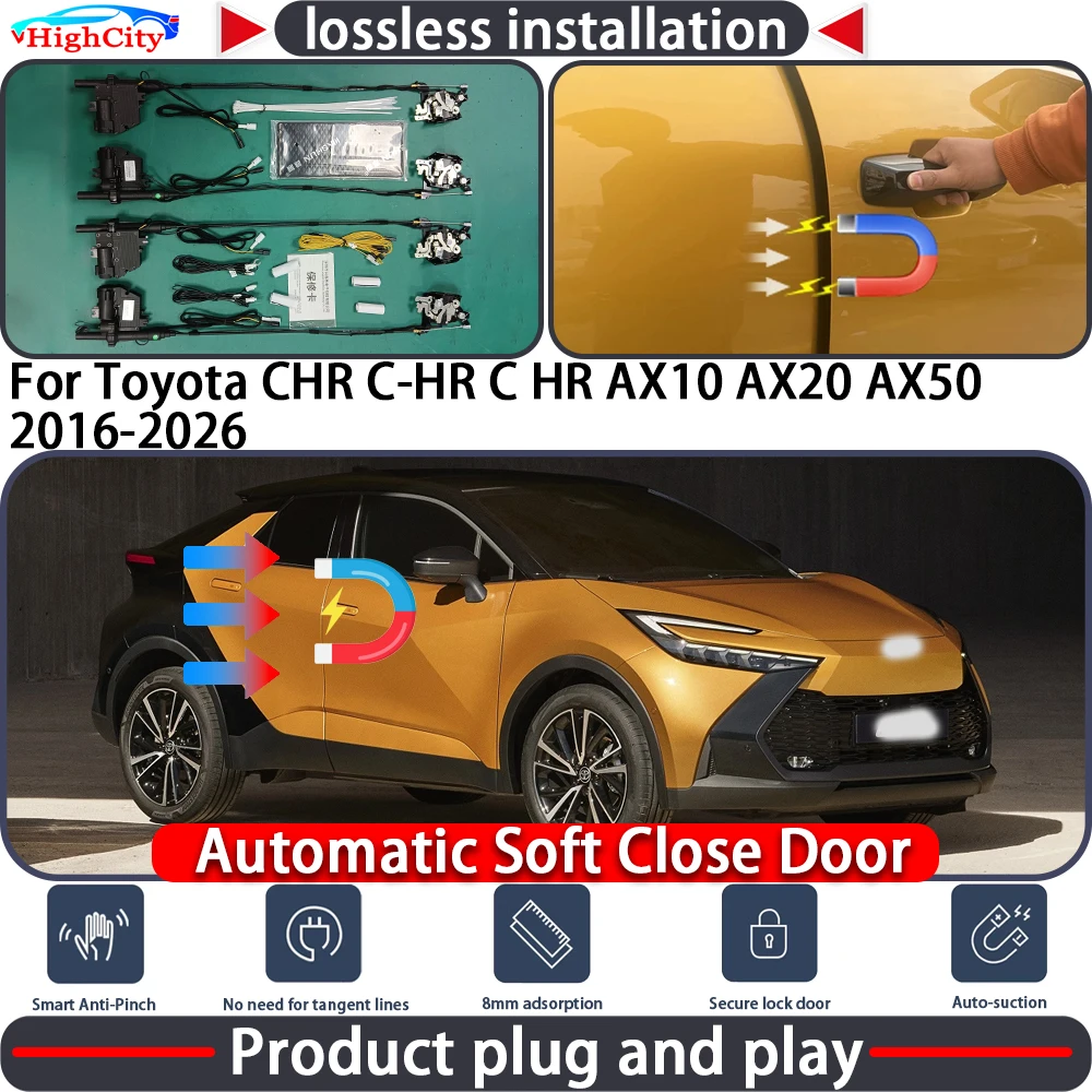 

Electric Closing Door Lock Actuator for Toyota CHR C-HR C HR AX10 AX20 AX50 2016-2026 Soft Close Power Latch System Auto Pull
