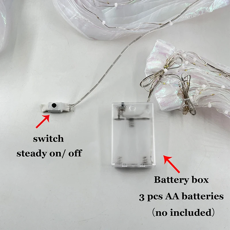 LED leuchtender bunter Umhang für Erwachsene und Kinder, tanzen leuchtender Schmetterlingsflügel, Bühnenaufführung, Bauch, Glühen, Party, Foto-Requisite – Detail 6