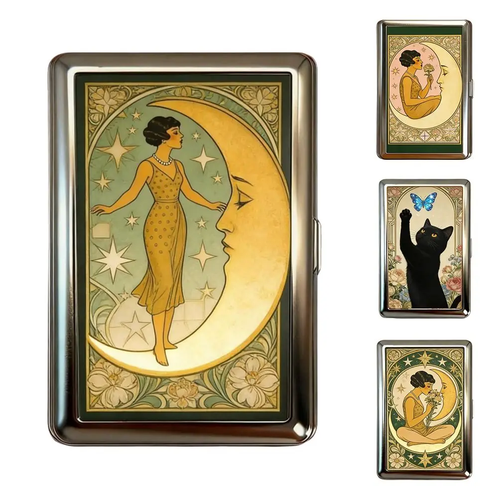 Vintage-Style Vintage Card Case Versatile Design Easy Snap Cash Case Metal Material Multi-function Card Holder
