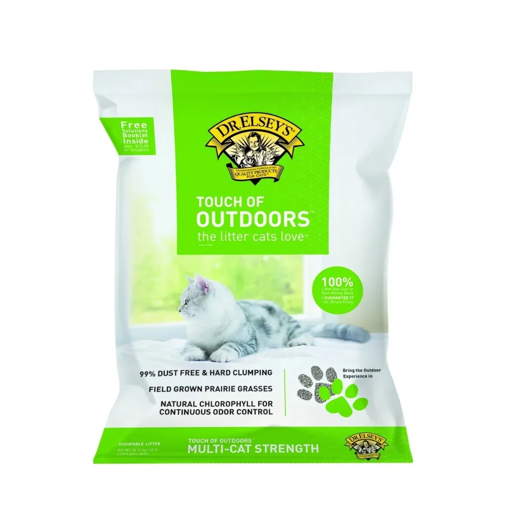 

Precious Cat Touch of Outdoors Clumping Clay Cat Litter, 40lb Bag