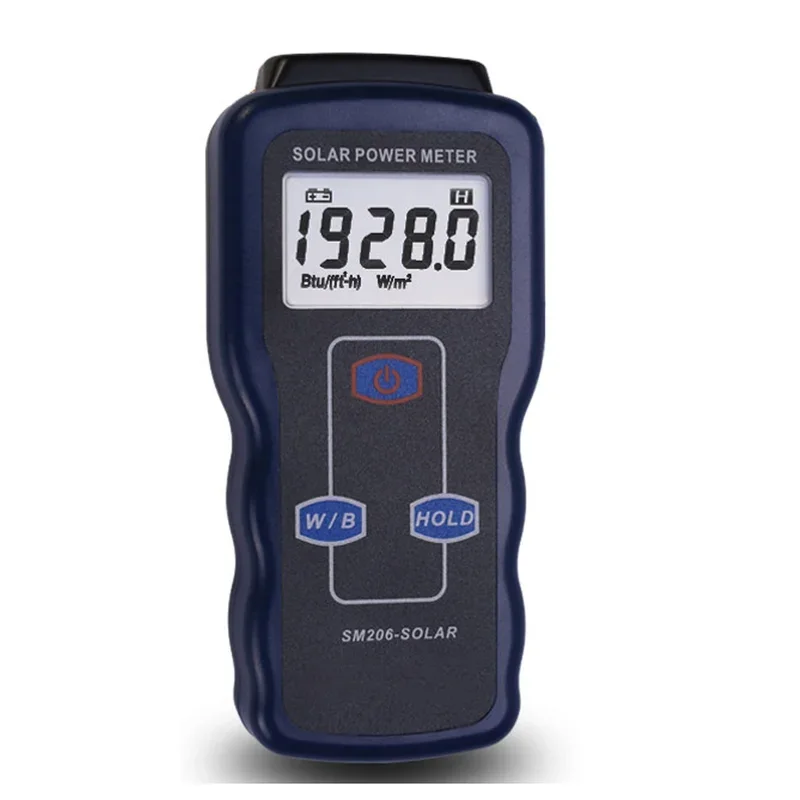 Solar Energy Meter SM206-SOLAR Precision Instruments for Measuring Light Intensity 0.1-1999.9 W/m2