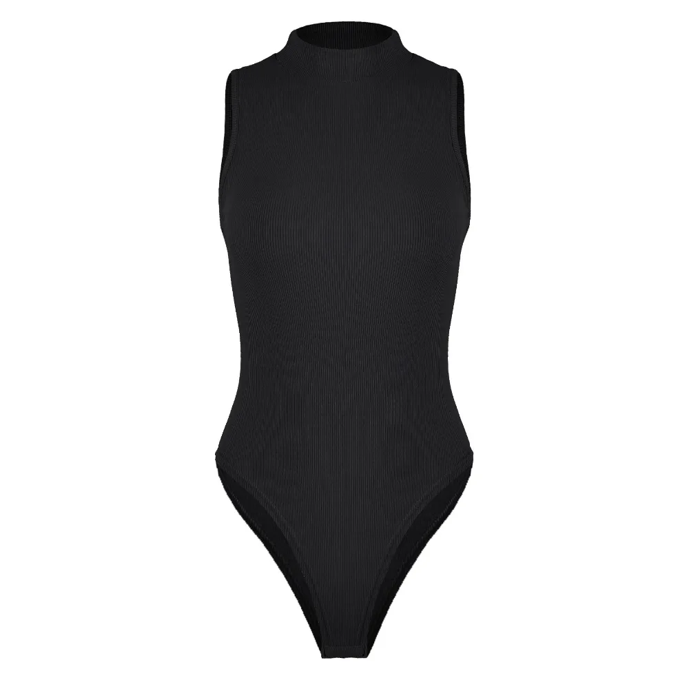 Trendy Bodysuits Slim Fit Shapewear Seamless Tummy Control Underwear for Women Butt Lifting Sleeveless Slimmer Body Shapers Gym
