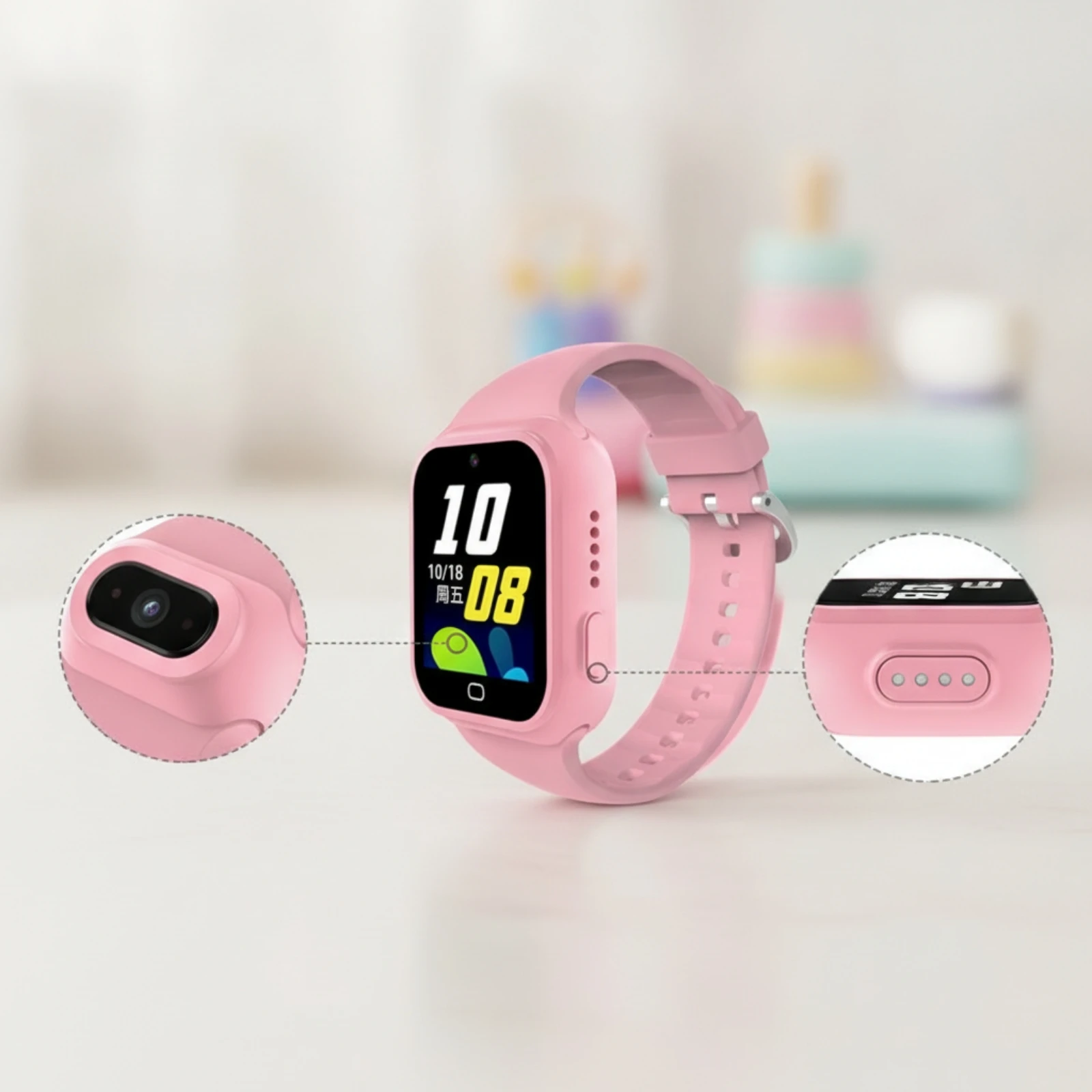 Kids Smart Watch Touchscreen Kids Watch with Visual Call Calling 4G LTE Smartwatch Water-Resistant Waterproof for Children