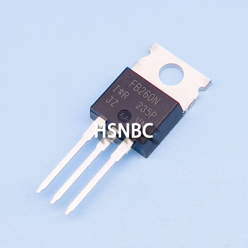 Transistor do poder do N-canal, IRFB260N, IRFB260NPBF, TO-220, 200V, 56A, MOSFET, original de 100%, importado, novo, 10 PCes pelo lote