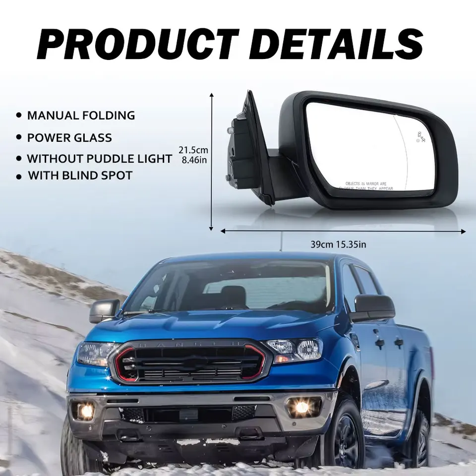 Specchietto Retrovisore Laterale Riscaldato In Vetro Grandangolare – Compatibile Con Ford Mustang Mach-E 2021-2024, Lato Sinistro